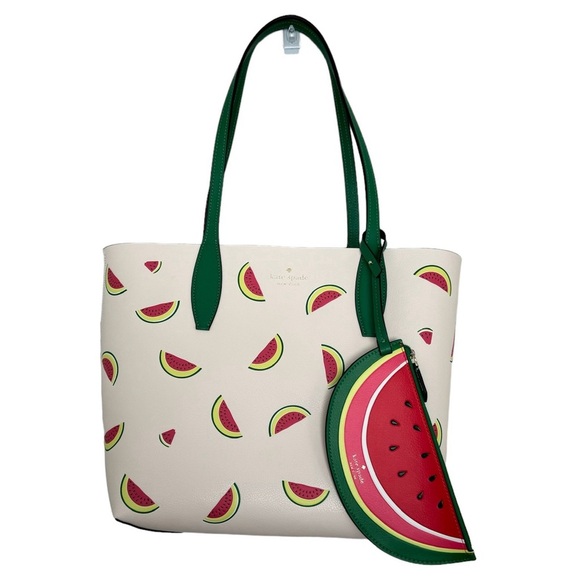 Kate Spade New Watermelon What A Melon Small Reversible Tote - Picture 2 of 7